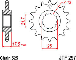 FE Sprockets Vorderes Ritzel