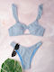 Set Bikini Τριγωνάκι Γαλαζιο