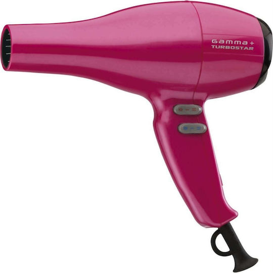 GammaPiu Turbostar Professional Hair Dryer with Diffuser 2500W Fuchsia