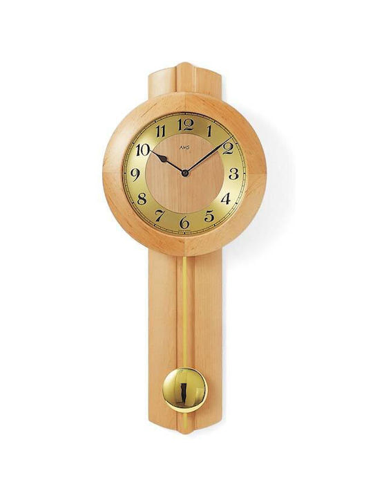 AMS Wall Clock Gold