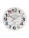 AMS Wall Clock White