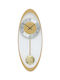 AMS Wanduhr Gold