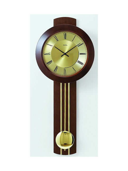 AMS Wall Clock Gold