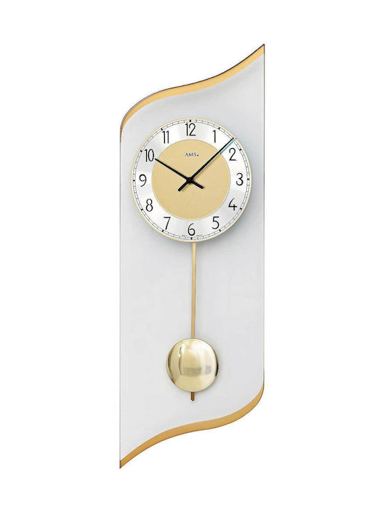 AMS Wall Clock Gold