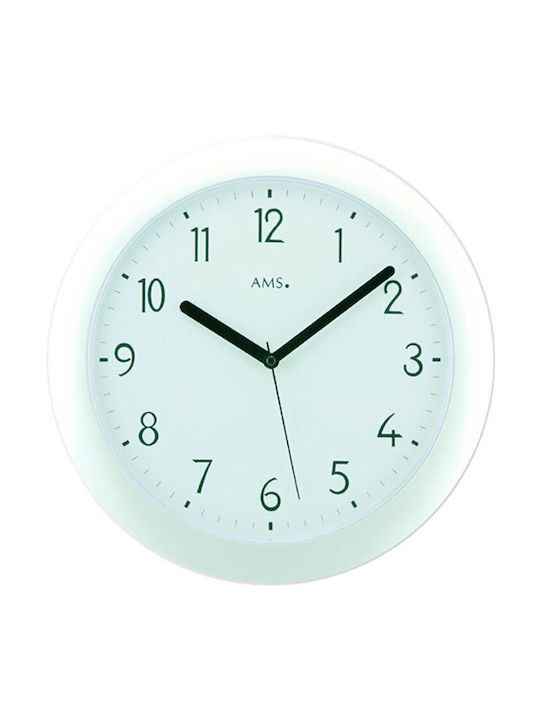 AMS Wall Clock White