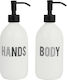 Anya Hindmarch Hands and Body Σετ Αξεσουάρ Μπάνιου Πορσελάνινο Λευκό 2τμχ