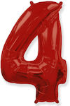 Balloon Foil Jumbo Number Red Σχήμα 90cm