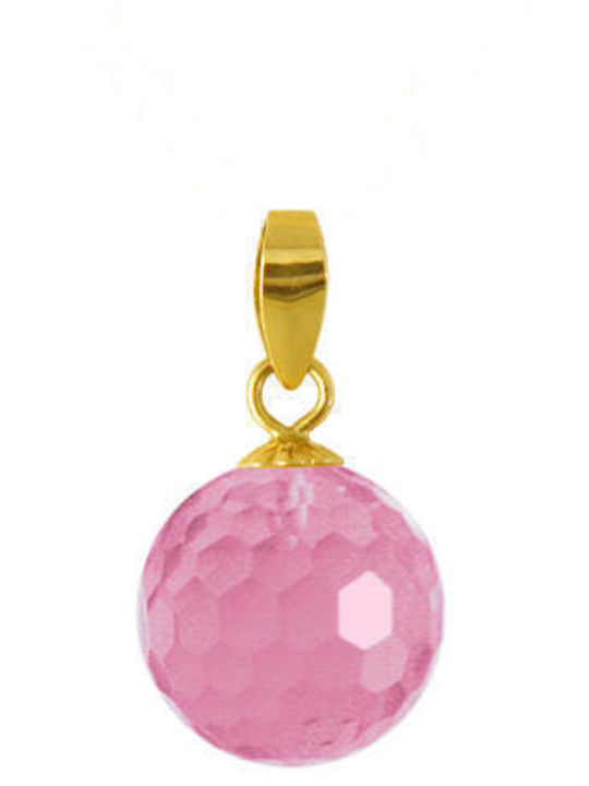 Rubini Charm mit Steinen aus Roségold 14K Rosa