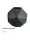 GloboStar Planter Polyester Black with Stand 30x30x30cm.