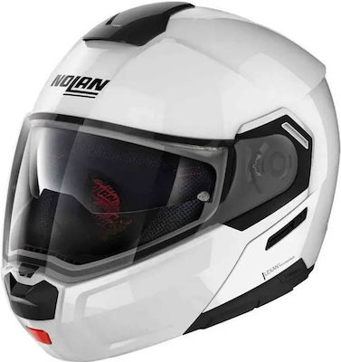 Nolan N90-3 Special N-Com Flip-Up Helmet with Sun Visor ECE 22.06 1630gr Pure White 15