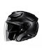 HJC F31 Jet Helmet with Sun Visor ECE 22.06 Semi Flat Black / Fiberglass