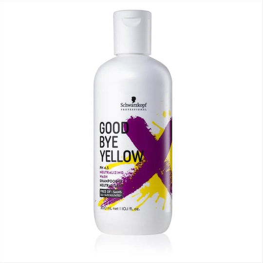 Schwarzkopf Good Bye Yellow Sampon Reconstrucție/Hrană și Volum pentru Păr Vopsit 300ml