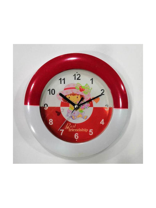 Modish Wall Clock Red