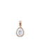 Charm from Rose Gold 14K with Zircon