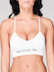 Reebok Women's Sports Bra without Padding White U4C9513