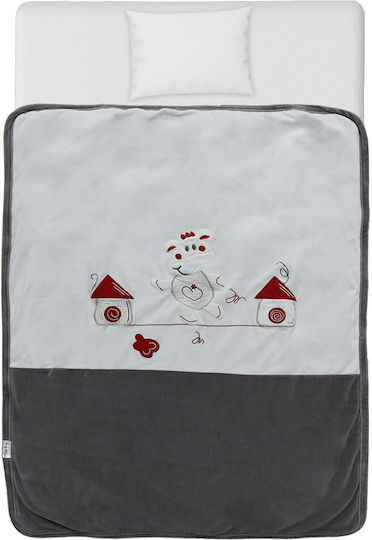 Bebe Stars Pătură Pepinieră Swaddling Cu Ursuleț Happy Cow 110x90cm