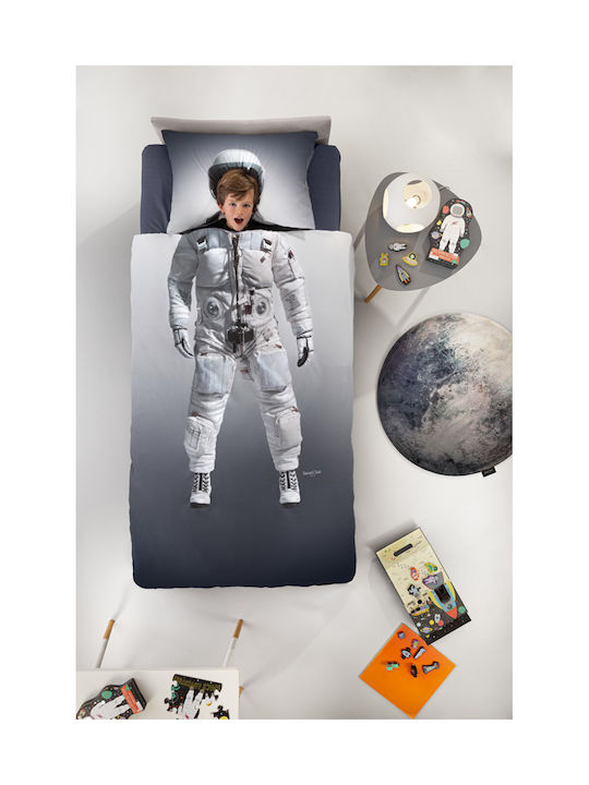 Saint Clair Kids Duvet Set Single with Pillowcase Space Multicolour 160x225cm Saint Clair Kids Duvet Set Single with Pillowcase Space Multicolour 160x225cm