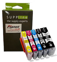 Planetink PL-580-1XLMU Kompatibles Mehrfachpackung Canon 580-581X/XL Mehrfarbig / Schwarz Planetink PL-580-1XLMU Kompatibles Mehrfachpackung Canon 580-581X/XL Mehrfarbig / Schwarz