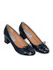 Anatomic Leather Blue Medium Heels