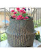 Natural Home Decorative Basket Wicker with Handles Beige 36x32cm