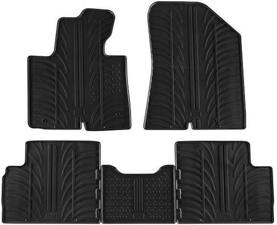 Lampa Set of Front and Rear Mats 4pcs for Kia Carens 2013 Black