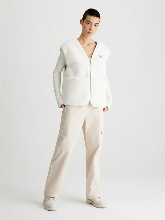 Calvin Klein Women's Short Lifestyle Jacket for Winter White.