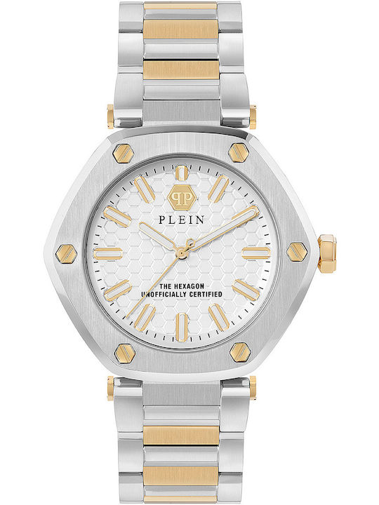 Philipp Plein Hexagon Γυναικείο Ρολόι 38mm Μπατ...