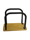 Sidirela Wooden Napkin Holder Black 15x6x12.5cm Ε-2762