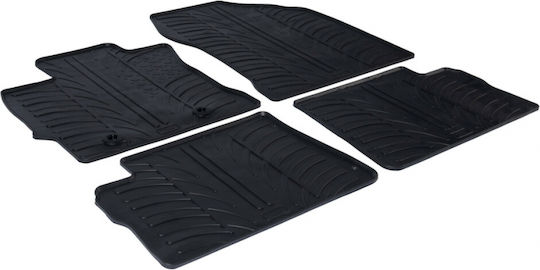 Lampa Set of Front and Rear Mats 4pcs for Toyota Auris 5D/Touring Sports 2012-2019 Black