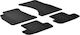 Auto Gs Set of Front and Rear Mats 4pcs for Audi A6 2006-2010 Black