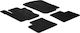 Auto Gs Set of Front and Rear Mats 4pcs for Mercedes-Benz GLE 2011+ Black