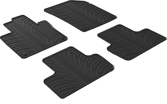 Auto Gs Set of Front and Rear Mats 4pcs for Volvo XC 60 Black