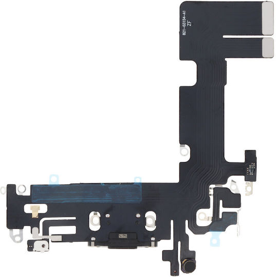Flex Cable with Charging port in Black color for iPhone 13.