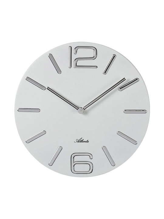 Atlanta Wall Clock White