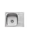 Karag Bl 896 Chiuvetă De Bucătărie Drop-In Inox Neted (Finisaj Satinat) L58xL48cm Argintie
