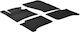 Auto Gs Set of Front and Rear Mats 4pcs for Volkswagen Touareg Black