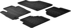 Auto Gs Set of Front and Rear Mats 4pcs for Opel Meriva Black