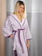 Guy Laroche Comfy Women's Hooded Bathrobe Lilac