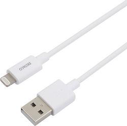 Deltaco USB-A la cablu Lightning Alb 1m (IPLH-401)