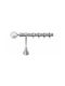 Import Hellas Metallic Curtain Pole Νο9 Single Φ25mm 200cm Nickel Matte