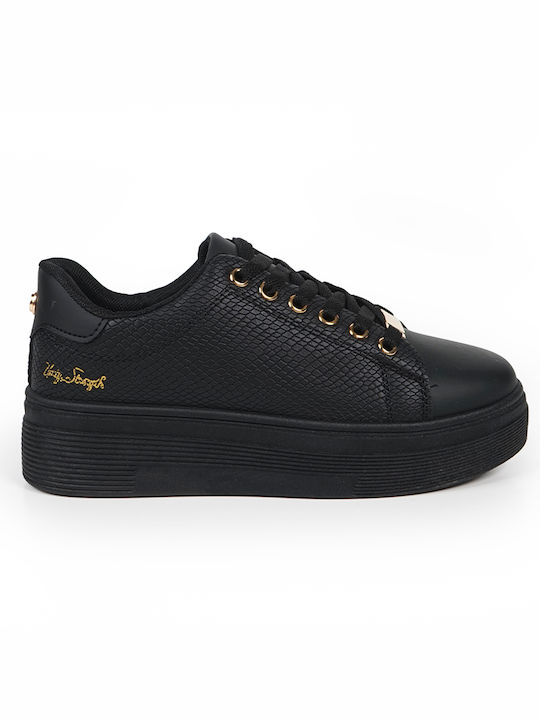 Piazza Shoes Femei Sneakers Negre