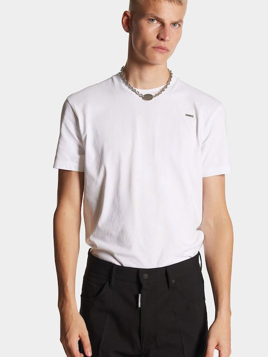 Dsquared2 Cool Herren T-Shirt Kurzarm Weiß