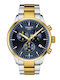 Tissot Chrono XL Men's Watch 45mm Battery Chronograph With Silver Metal Bracelet