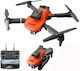 Mini Drone Wi-Fi Connected with Camera and Controller, Compatible with Smartphone Orange