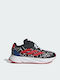 Duramo Duramo Spider-man Kids Sports Shoes Running with Hoop & Loop Closure Black