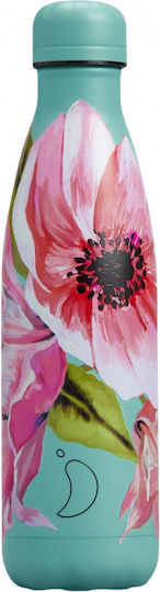 Chilly's Original Series Floral Μπουκάλι Θερμός Ανοξείδωτο BPA Free 500ml Πολύχρωμο