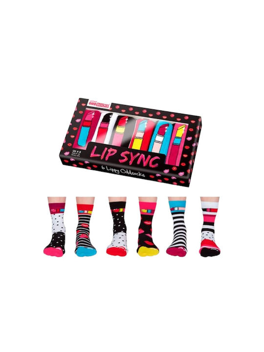 United Odd Socks Γυναικείες Κάλτσες με Σχέδια Πολύχρωμες 3Pack