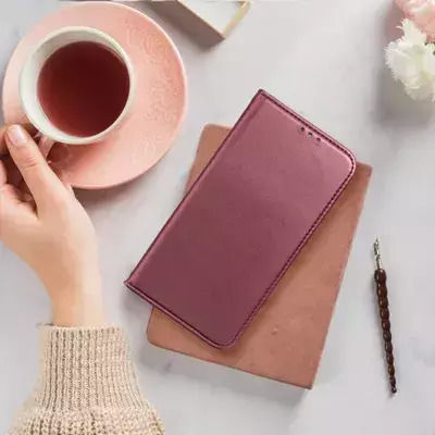 Techwave Back Cover Piele Magnetic Burgundy (Huawei Nova 9 / Honor 50 5G - Huawei Nova 9 / Honor 50 5G / Honor 50)