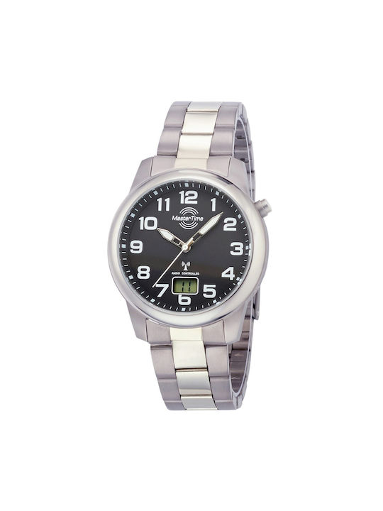 Master Time Watch Battery with Silver Metal Bracelet