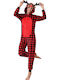 Pretty Lingerie Winter Women's Onesie Pyjama Red